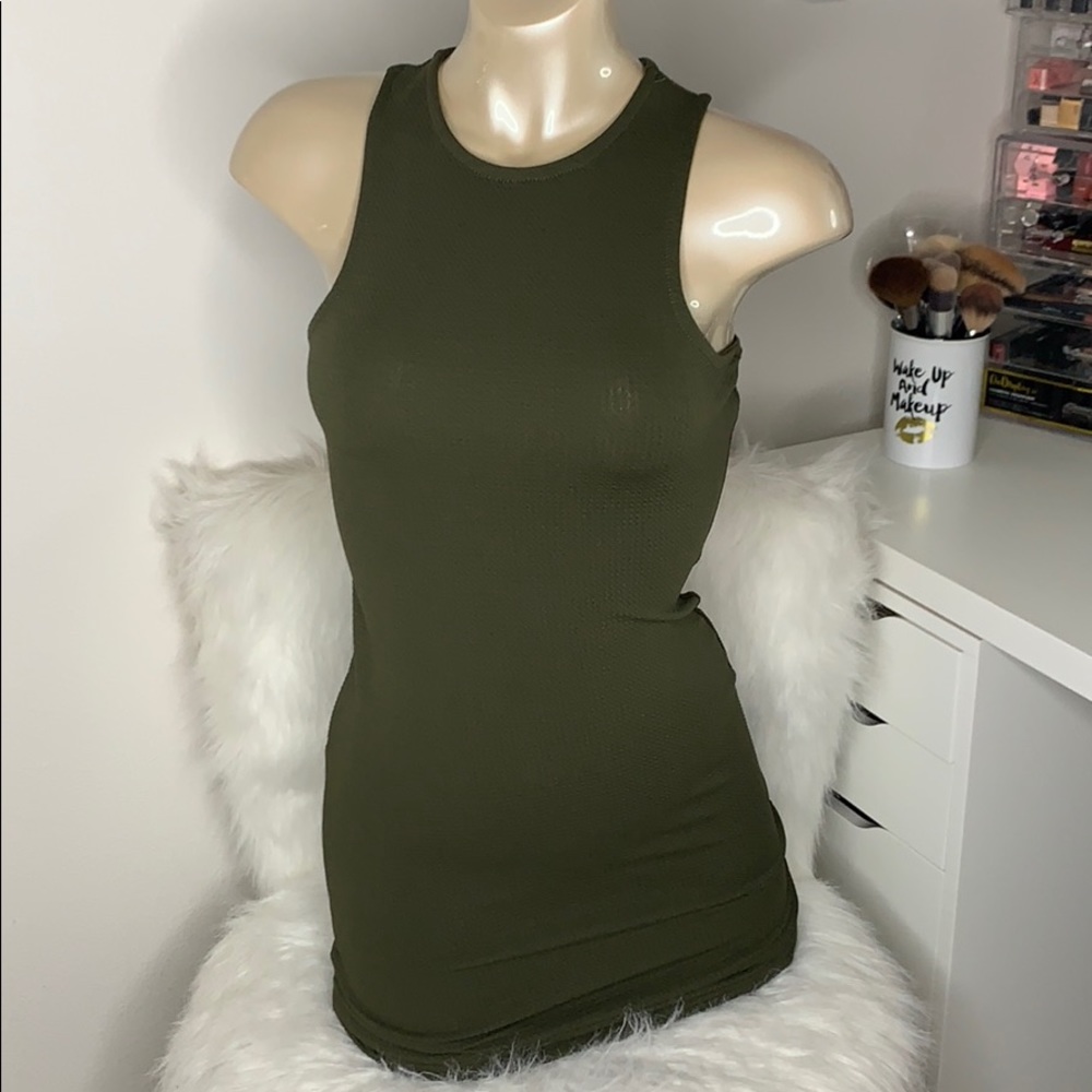 Midi olive dress